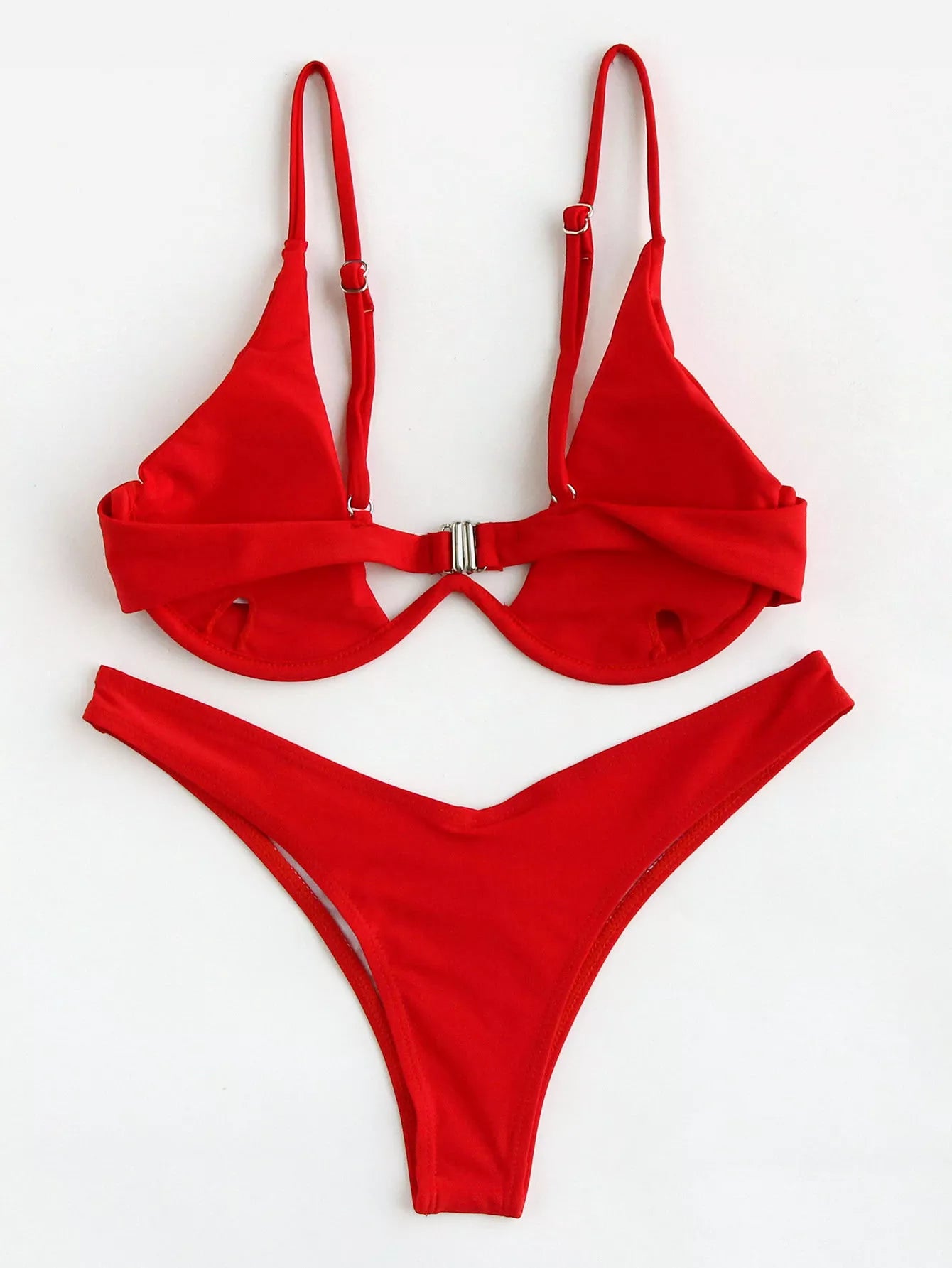 Swim Basics Summer Beach Mono Bikini Set Underwired Bra & High Cut