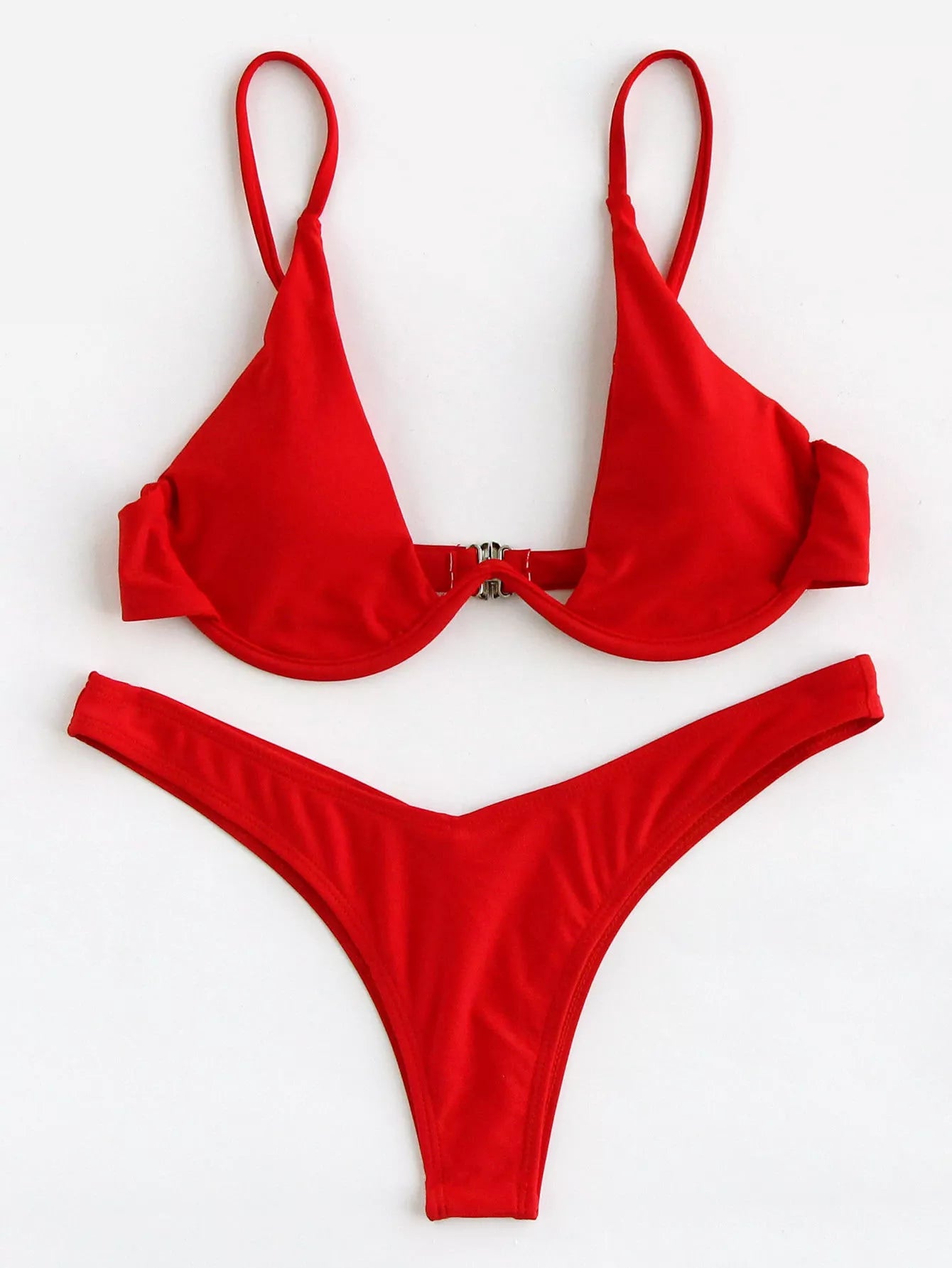 Swim Basics Summer Beach Mono Bikini Set Underwired Bra & High Cut