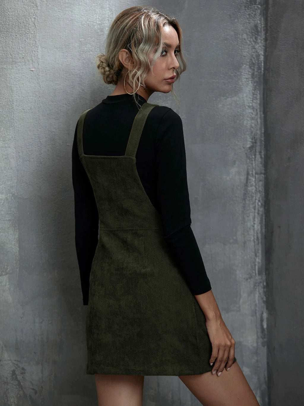 Unity Women Plain Front Zip Sleeveless Casual Mini Dress - image 2
