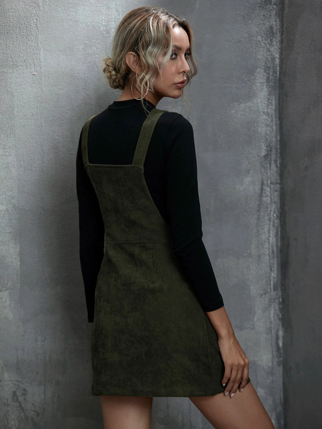 Unity Women Plain Front Zip Sleeveless Casual Mini Dress - image 2