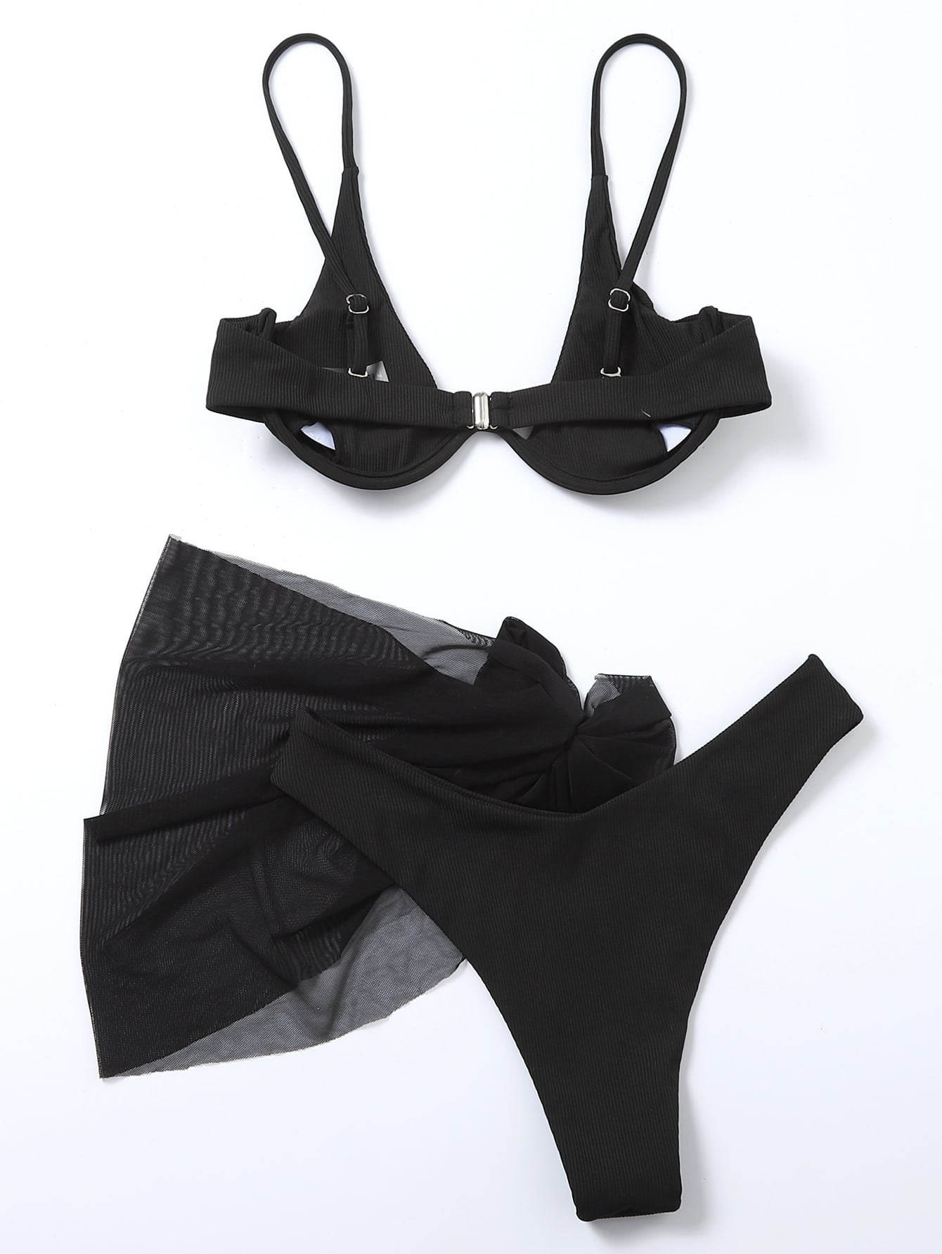 Swim SXY Summer 3pcs Bikini With Underwire, Minimalist & Fashion, Casual For Dai