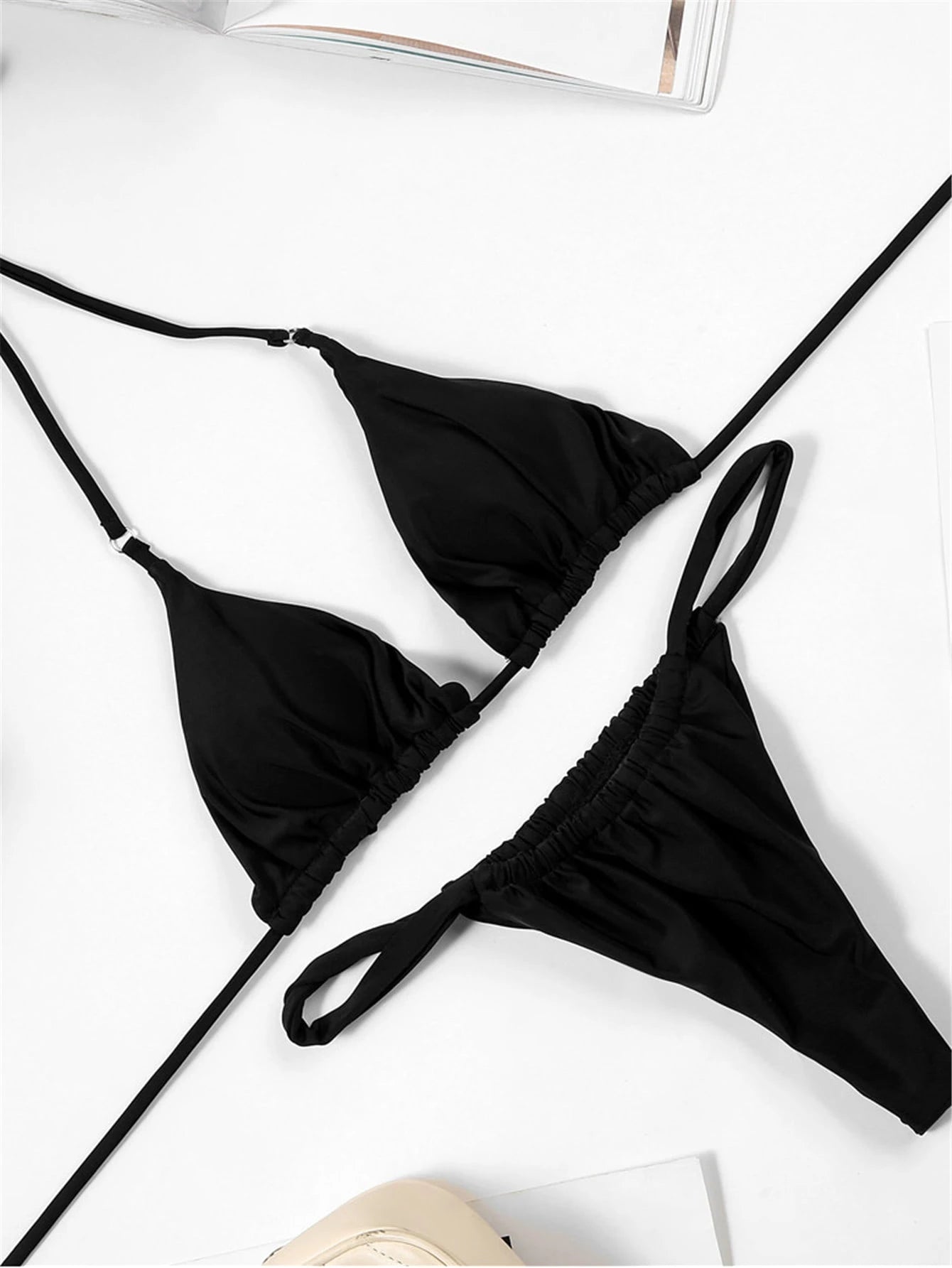 Swim Basics 2025 Sexy Bikini Swimsuit, Micro Triangle - image 8