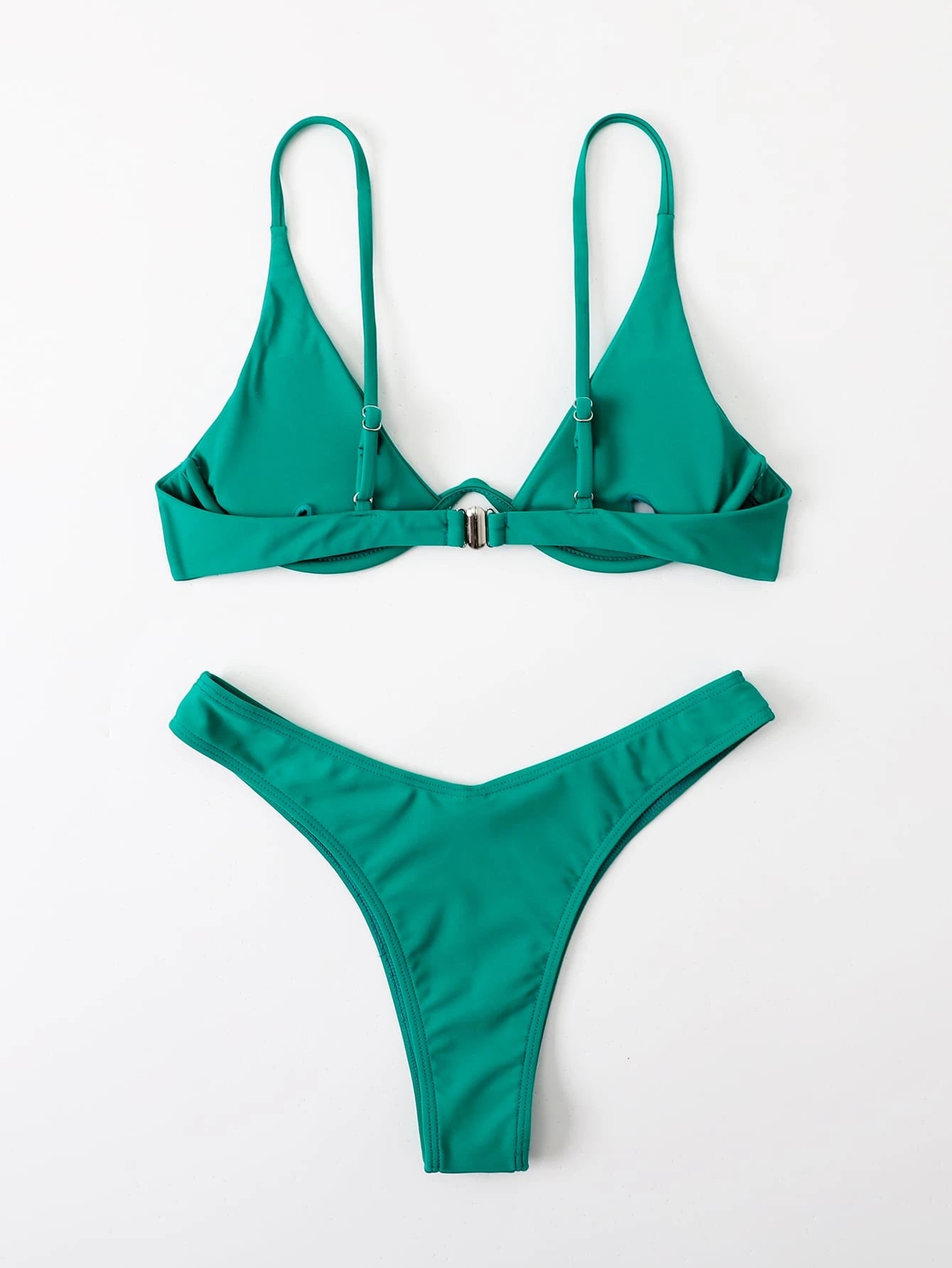 Swim Basics Summer Beach Mono Bikini Set Underwired Bra & High Cut