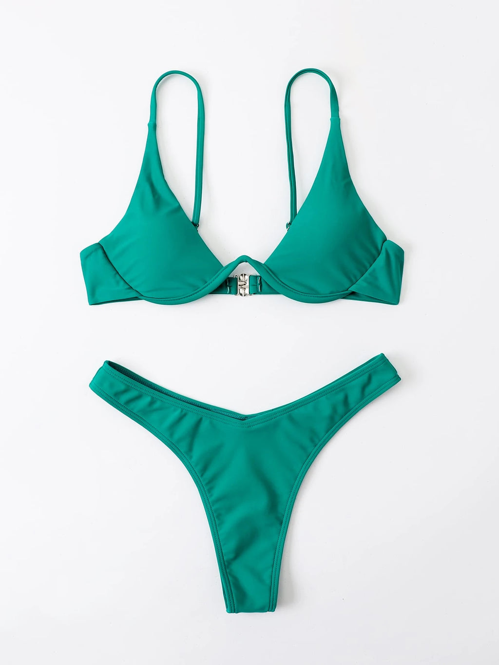 Swim Basics Summer Beach Mono Bikini Set Underwired Bra & High Cut