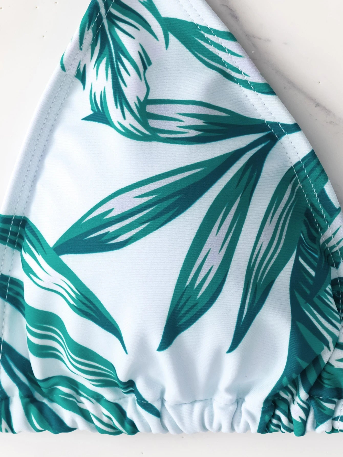 Swim Vcay Women's Summer Beach Tropical Plant Print Halter Tie Sexy