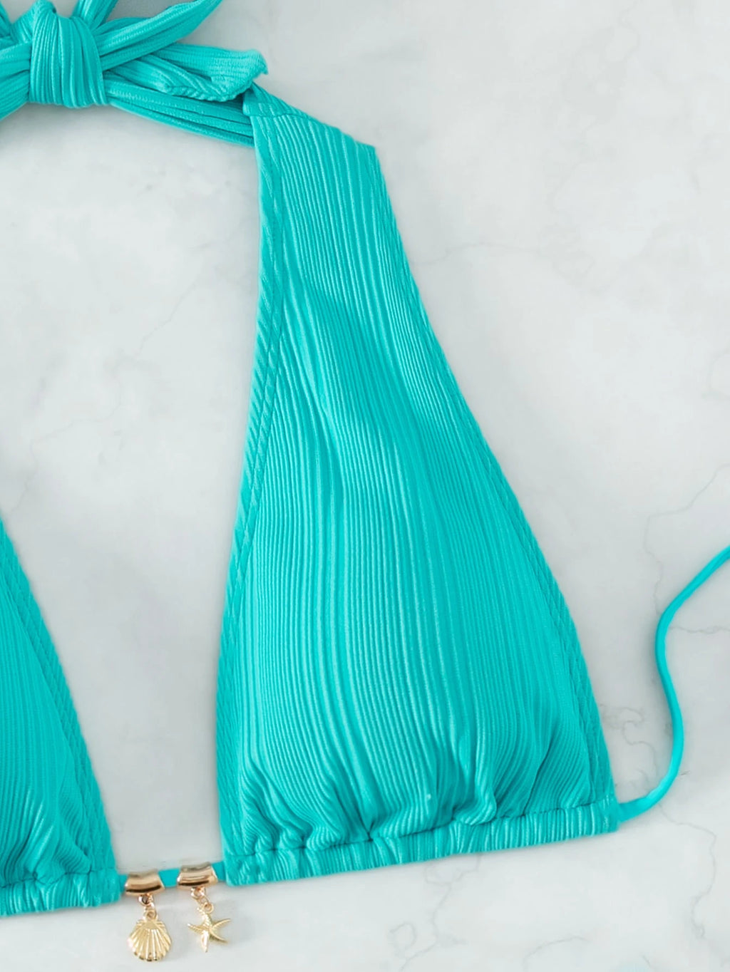 Swim Vcay Swim Suits For Women Summer Beach Chain Linked Halter