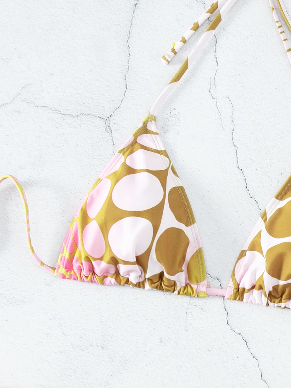 Swim SXY Summer Beach Digital Polka Dot Bikini Set Halter Triangle