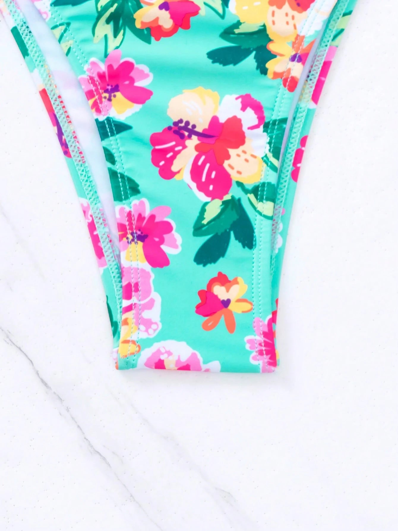 Swim Vcay Swim Suits For Women Summer Beach Floral Print Halter Triangle Bikini Set With Beach Skirt - image 6