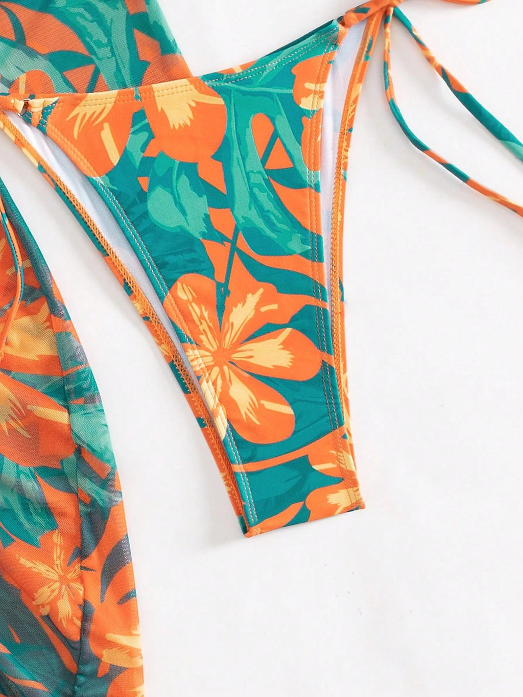 Swim Vcay 3pcs Random Printed Bikini Set For Summer Beach Vacation - image 16