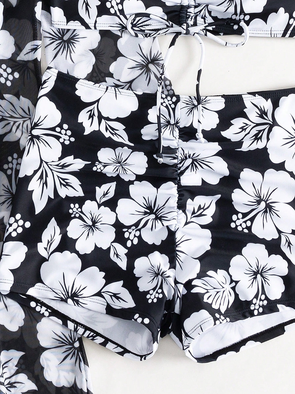 Swim Lushoire Summer Outfits For Women Summer Beach Floral Print Bikini Set With
