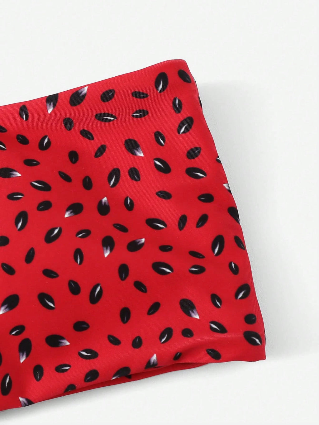 Swim Mod Summer Beach Watermelon Print Bandeau Bikini Set - image 4