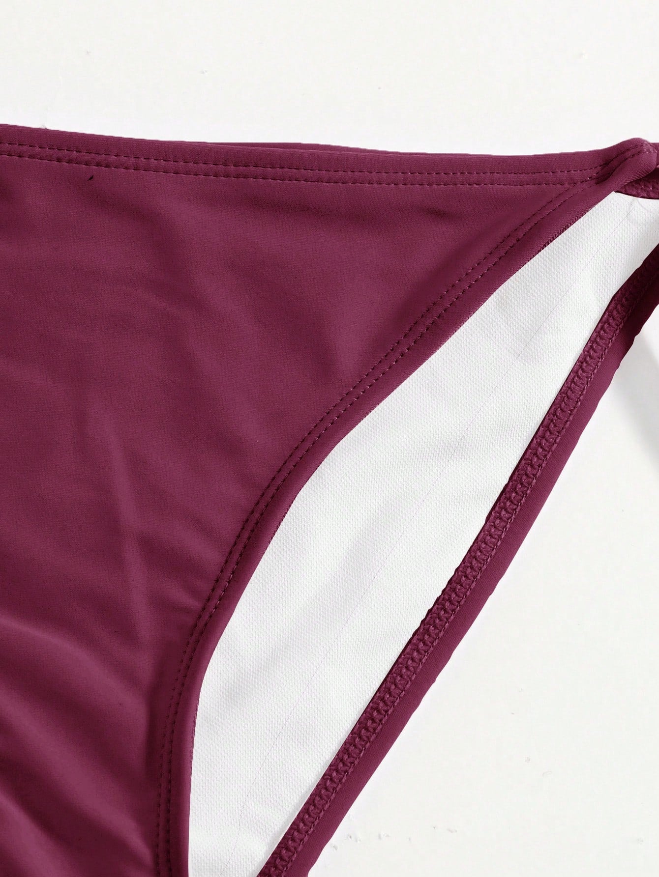 Swim Basics Summer Beach Halter Triangle Tie Side Bikini Set