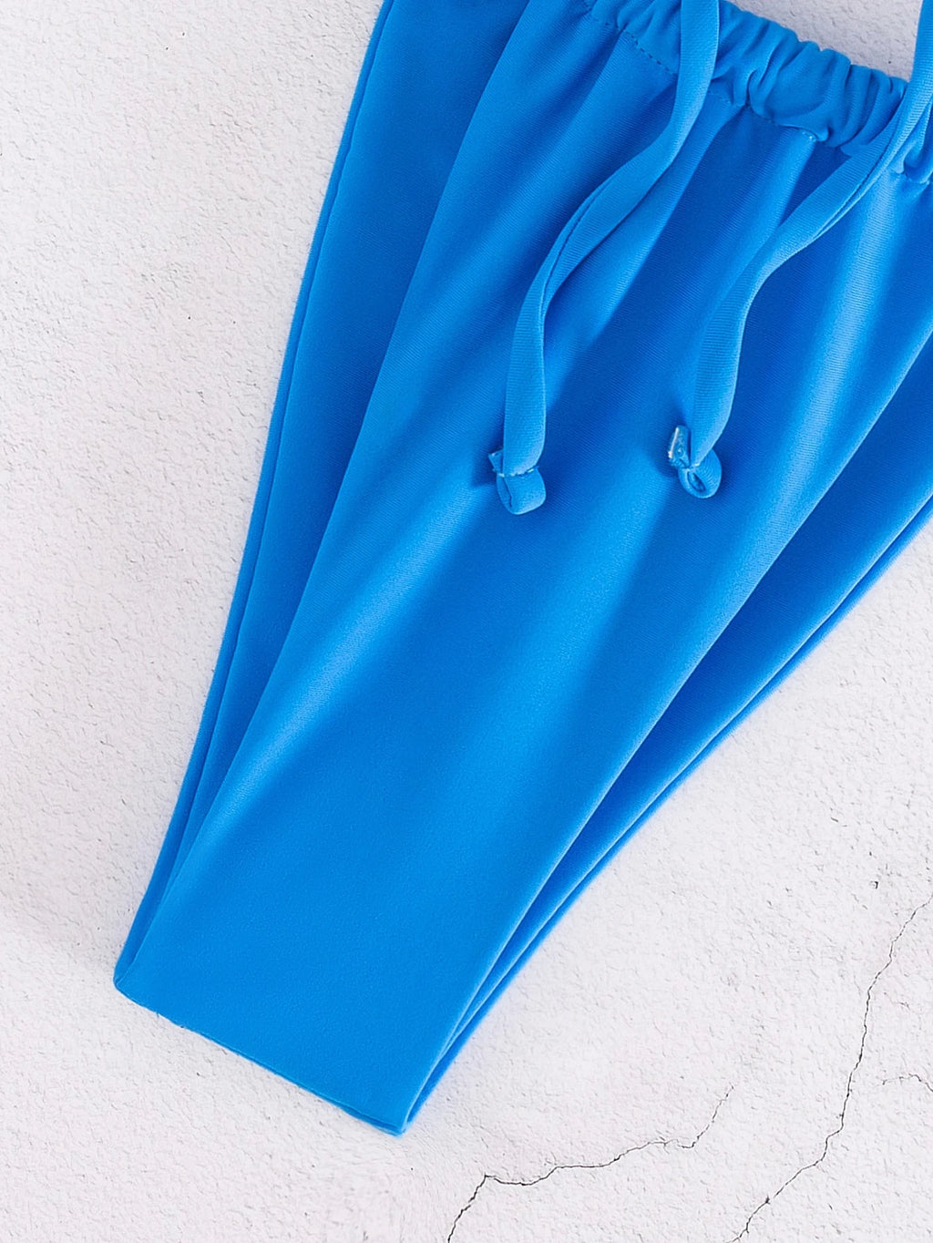 New Fashion Sexy Solid Color Bikini For Women Featuring Separated System, Rope Tied Design And Flounced - image 8