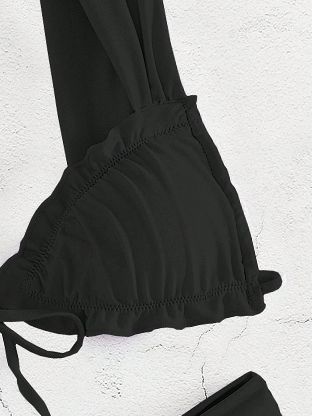 New Fashion Sexy Solid Color Bikini For Women Featuring Separated System, Rope Tied Design And Flounced - image 12