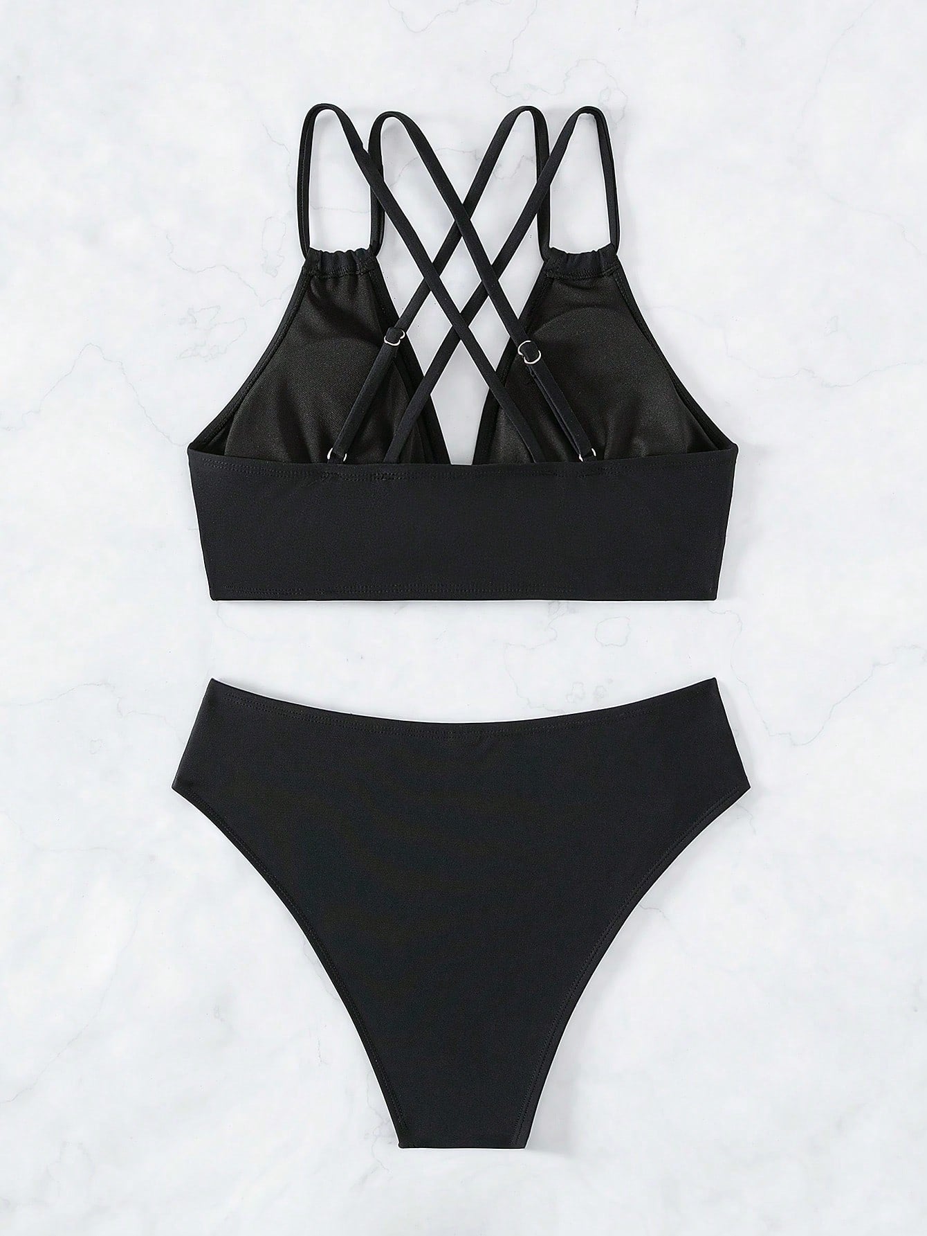 Swim Summer Beach Criss Cross Bikini Set