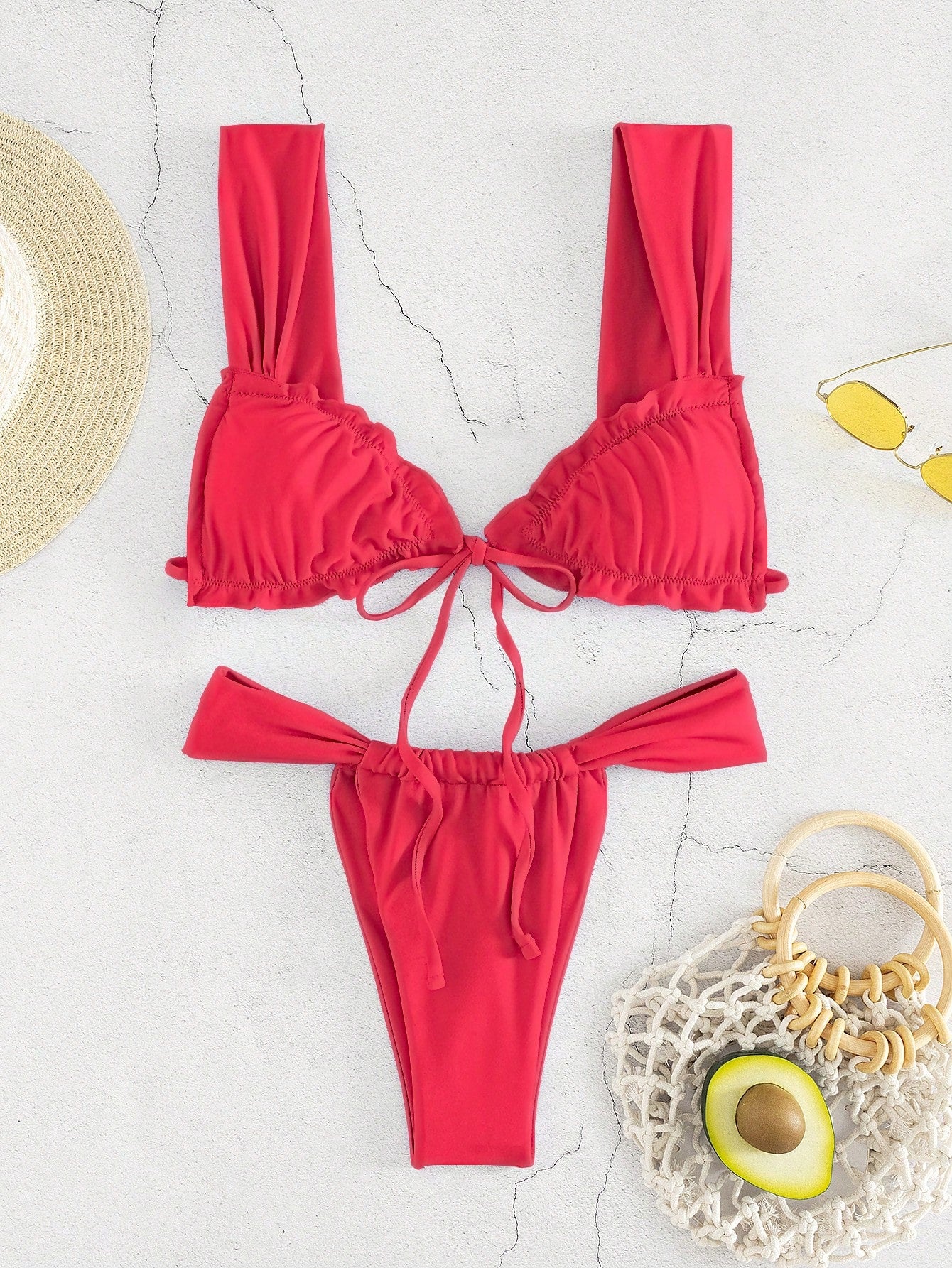 New Fashion Sexy Solid Color Bikini For Women Featuring Separated