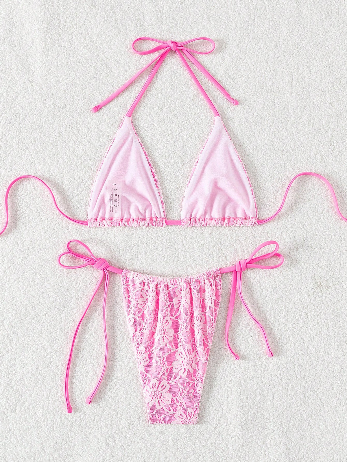 Swim Mod Women 3-Piece Bikini Set (Micro Triangle) For Summer Beach Vacation - image 16