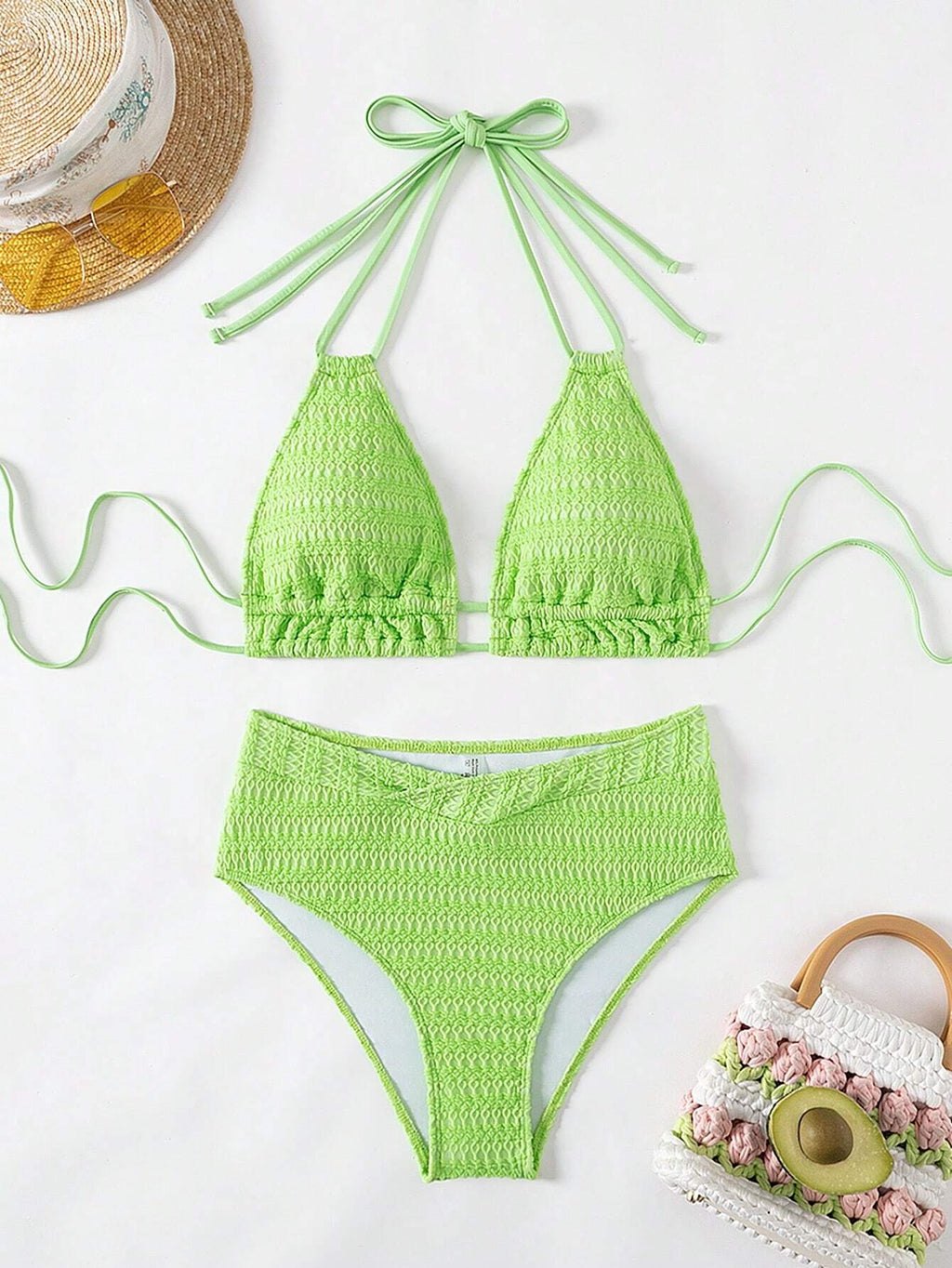Zestiva 2026 New Women's 2-Piece Swimsuit Set With Line Contrast