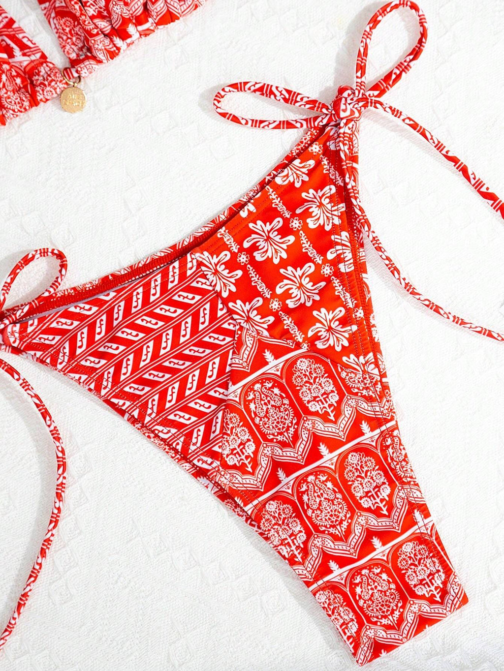 Swim Vcay Summer Beach Floral Printed Swimwear Set