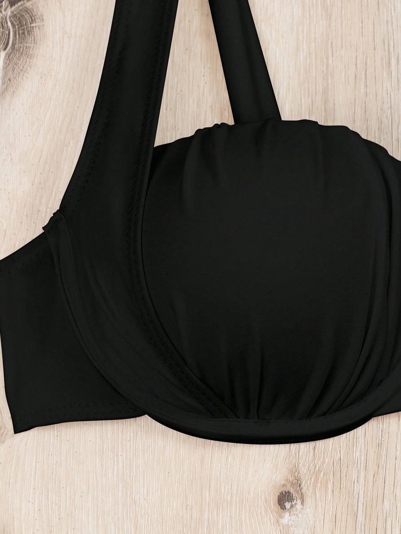 Swim Vcay Summer Beach Women's Solid Color Two Pieces Bikini Set - image 3
