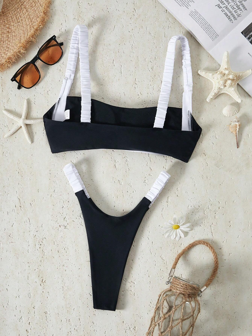 Bikinx Color Block & Simple Women's Bikini Set Summer Beach