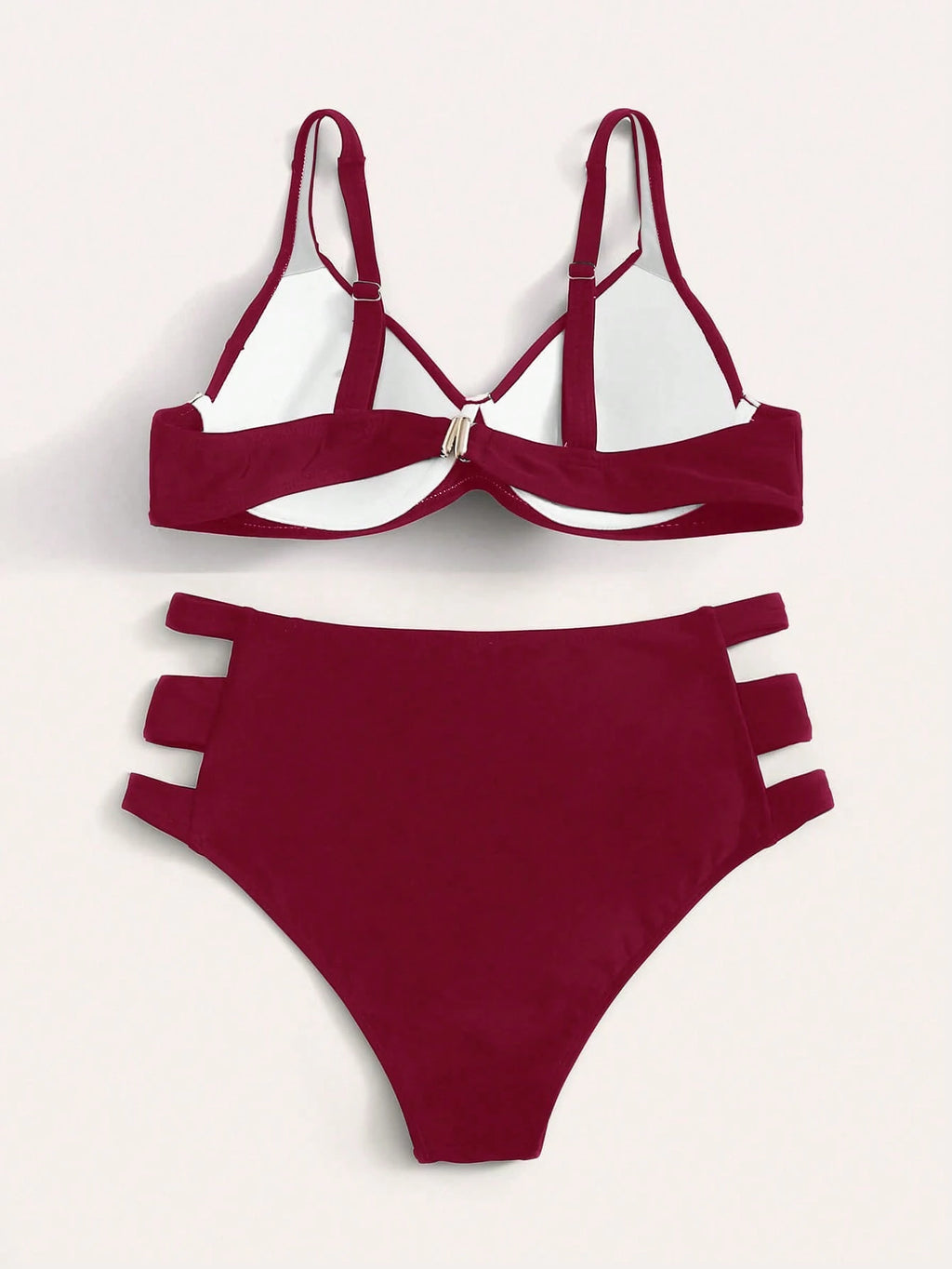 Swim Lushoire Summer Beach Cut Out Bikini Set