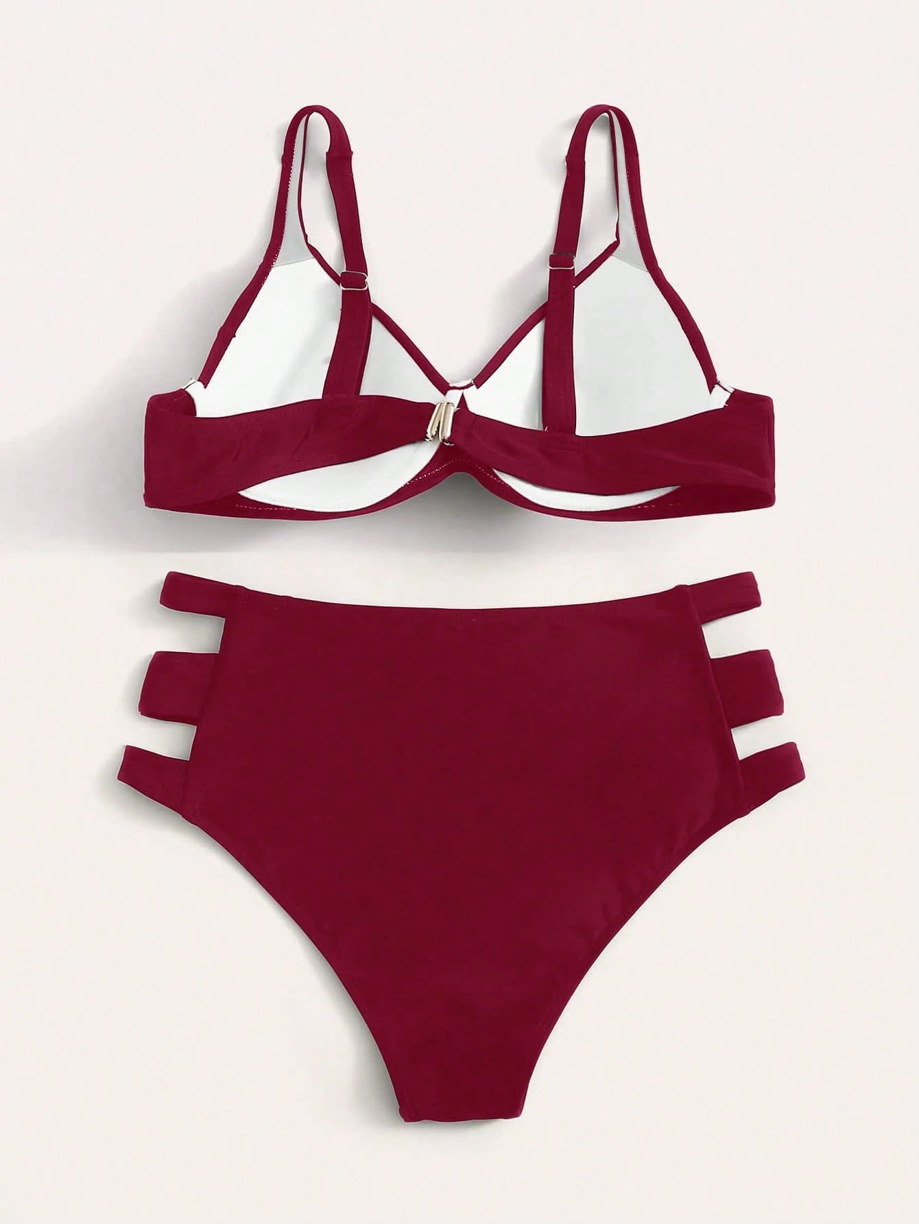 Swim Lushoire Summer Beach Cut Out Bikini Set