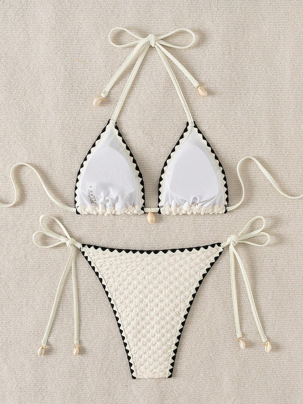 Swim Mod Ladies Halter Neck Summer Beach Swimwear Set, Fashionable