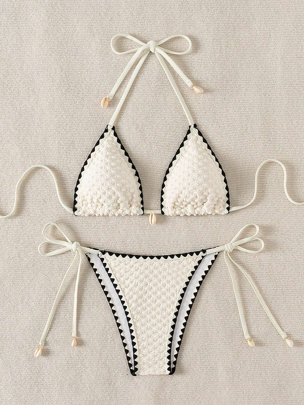 Swim Mod Ladies Halter Neck Summer Beach Swimwear Set, Fashionable