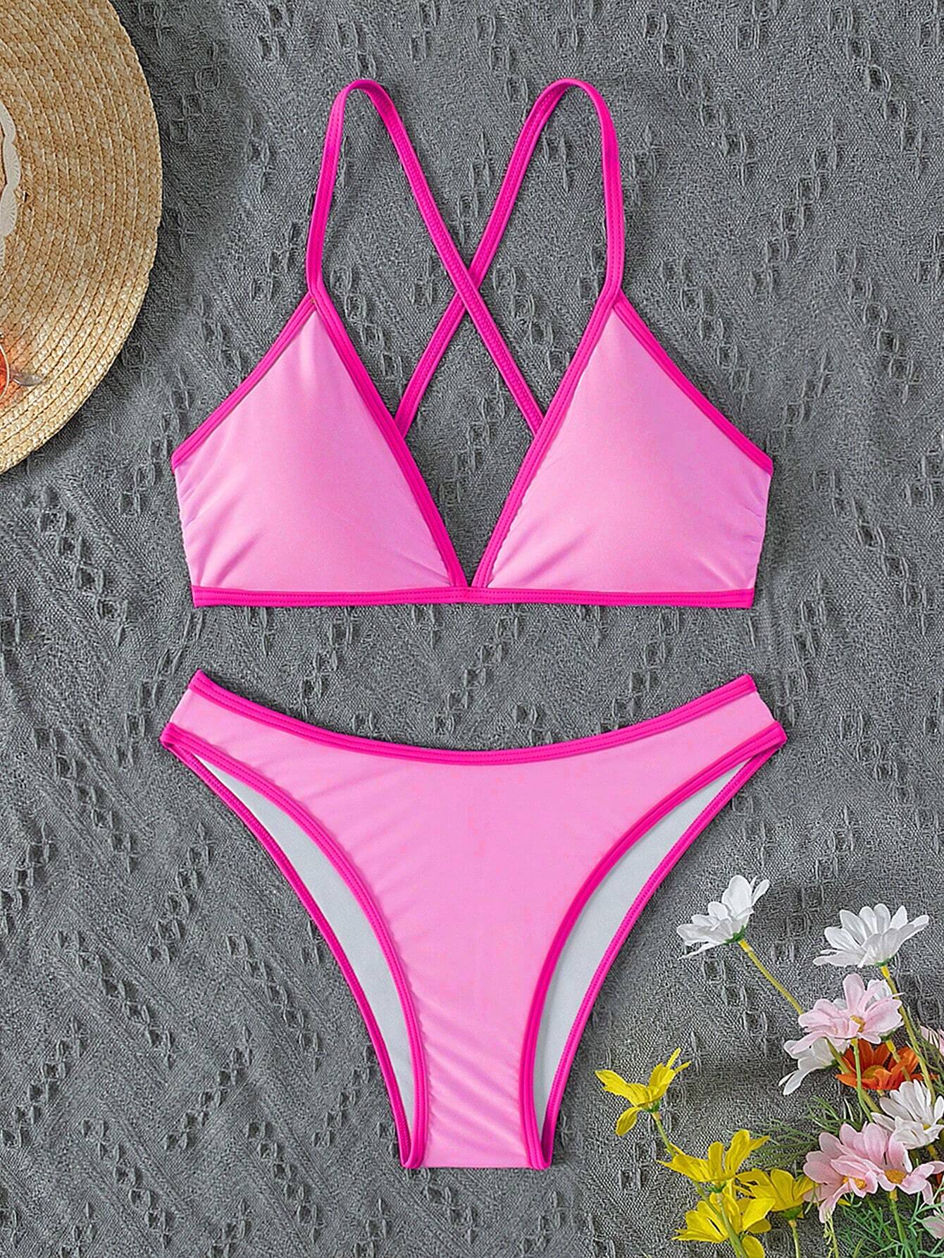 Swim Vcay 2026 Spring/Summer Sweet & Spicy Girl Vintage Triangle Bikini, Small C