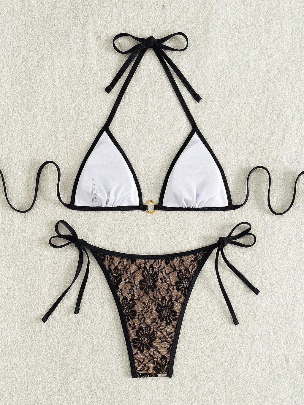 Swim SXY Summer Beach Women Halter Bra And Bottom Bikini Swimwear Set - image 4