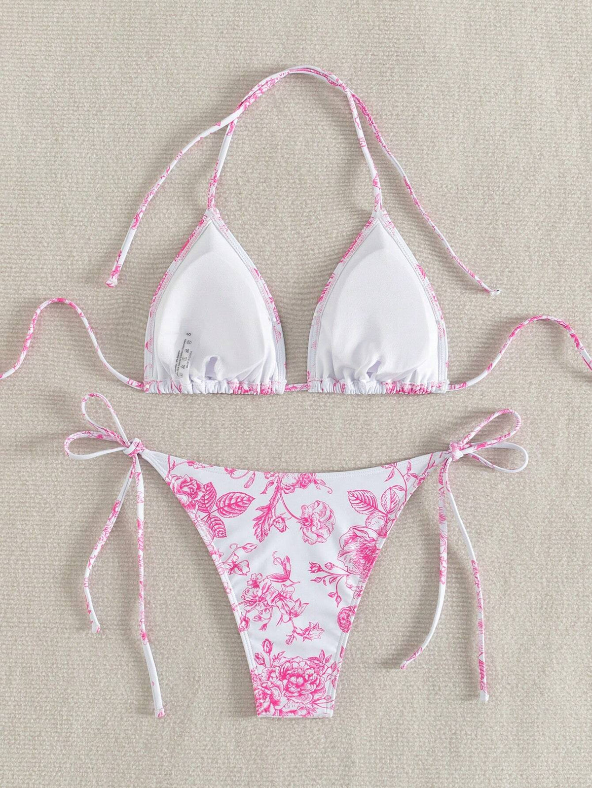Swim Mod Summer Beach Women's Floral Printed Halter Neck Bikini Set Floral Bikinitwo Piece Bikini - image 13