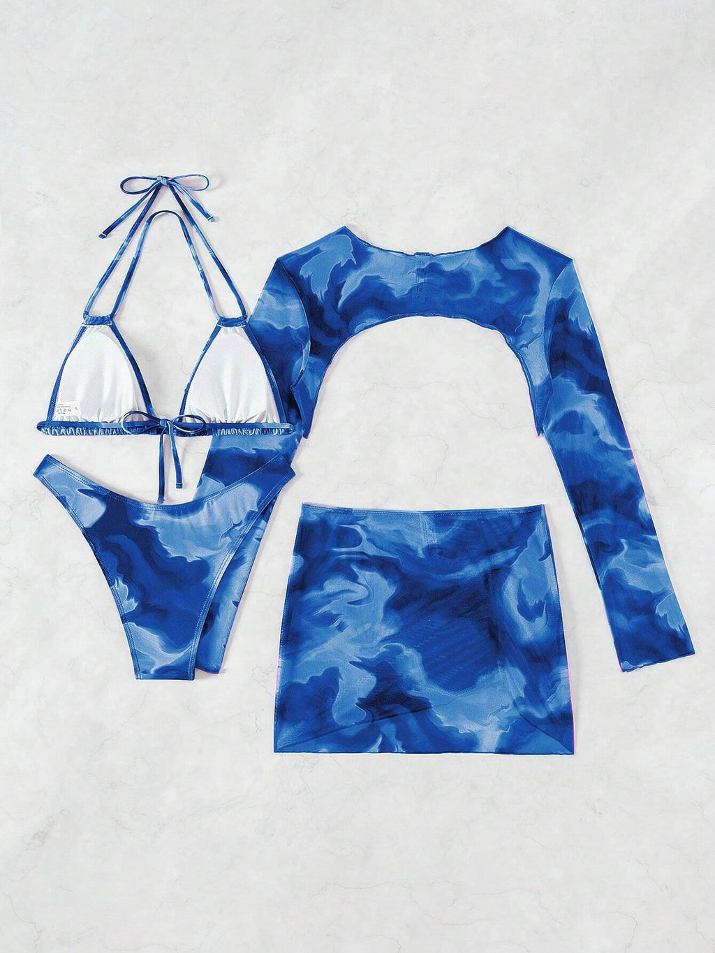 Swim Vcay Summer Beach Tie Dye Printed Two-Piece Bikini Set - image 13