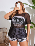 Swim Lushoire Plus Size Halter Bikini, Fashionable For Summer