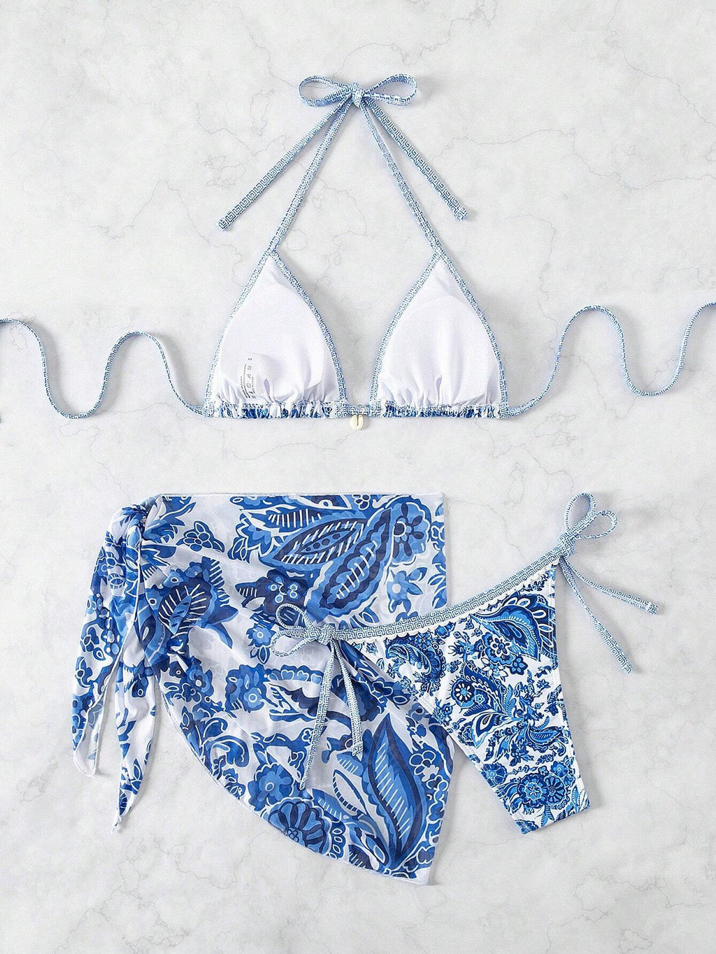 Swim Vcay Swimsuits For Woman Summer Beach 3pcs/Set Women's Random