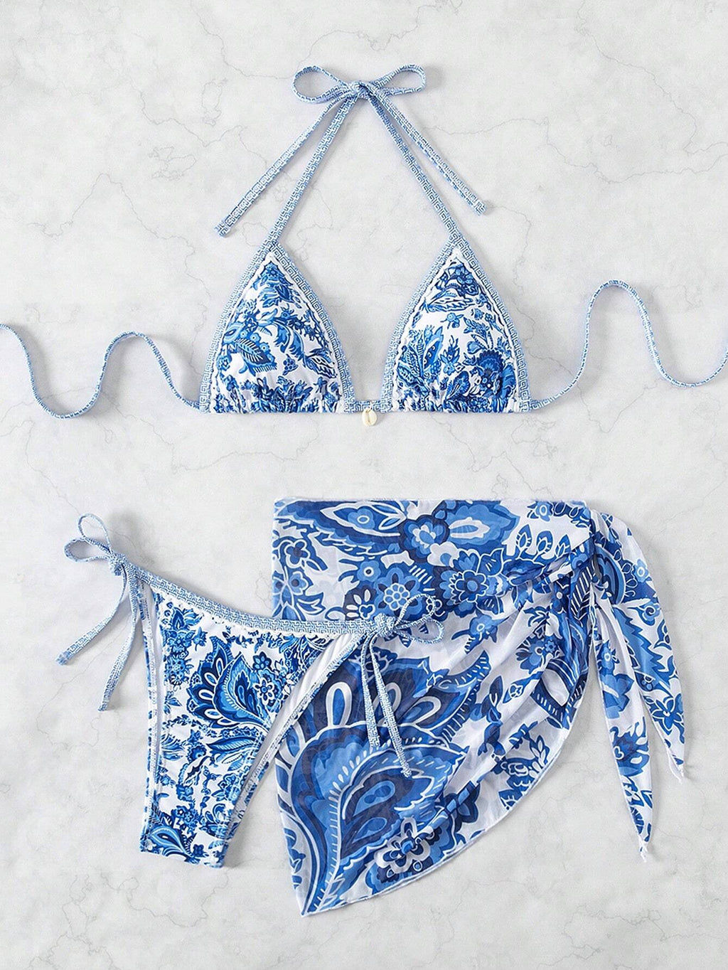 Swim Vcay Swimsuits For Woman Summer Beach 3pcs/Set Women's Random