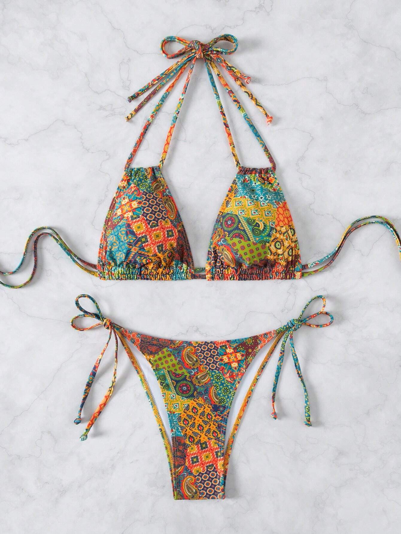 Swim Vcay Swim Suits For Women Bikini Set, Random Print, 2pcs, Purchased Copyright Summer Beach - image 13