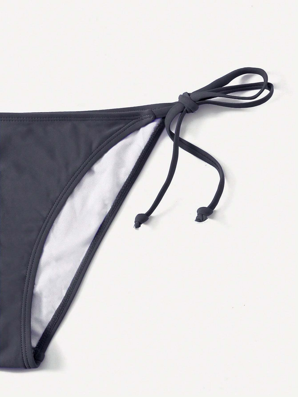 Swim Basics Summer Beach Mono Bikini Set Halter Triangle Bra & Tie