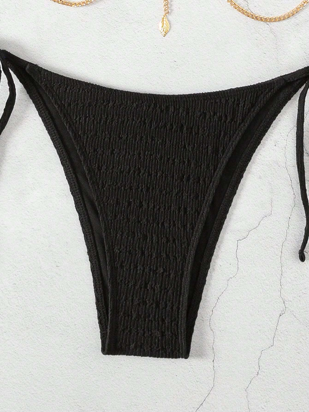 Swim SXY Springbreak Women Summer Beach Solid Color Halter Tie Sexy