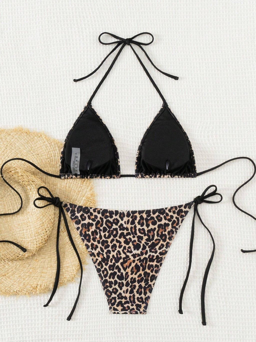 Swim Vcay 2026 Spring/Summer Women's Random Leopard Print Side Tie