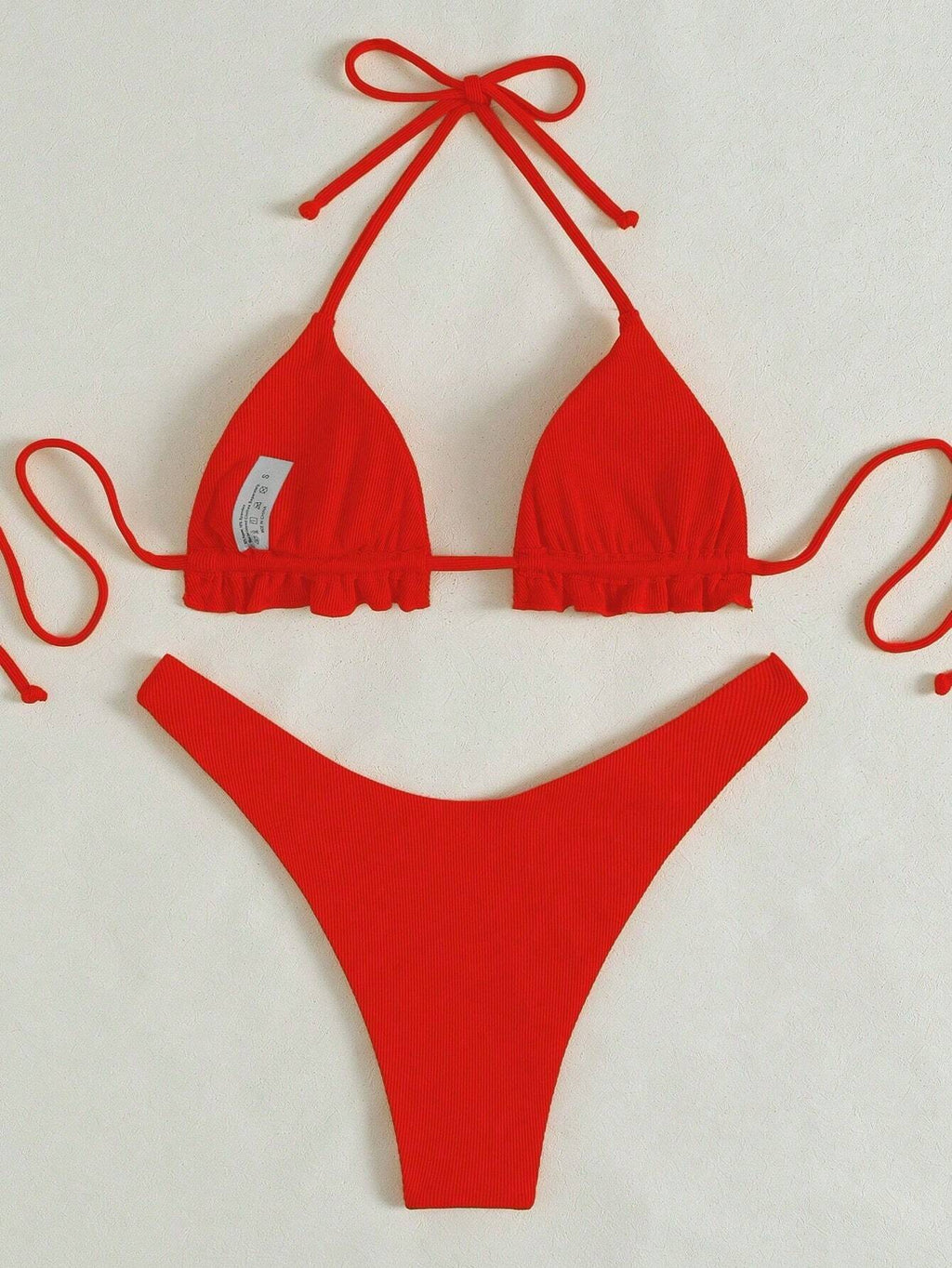 Swim SXY 2-Piece Solid Colored Sexy Swimwear For Holiday Beach Summer