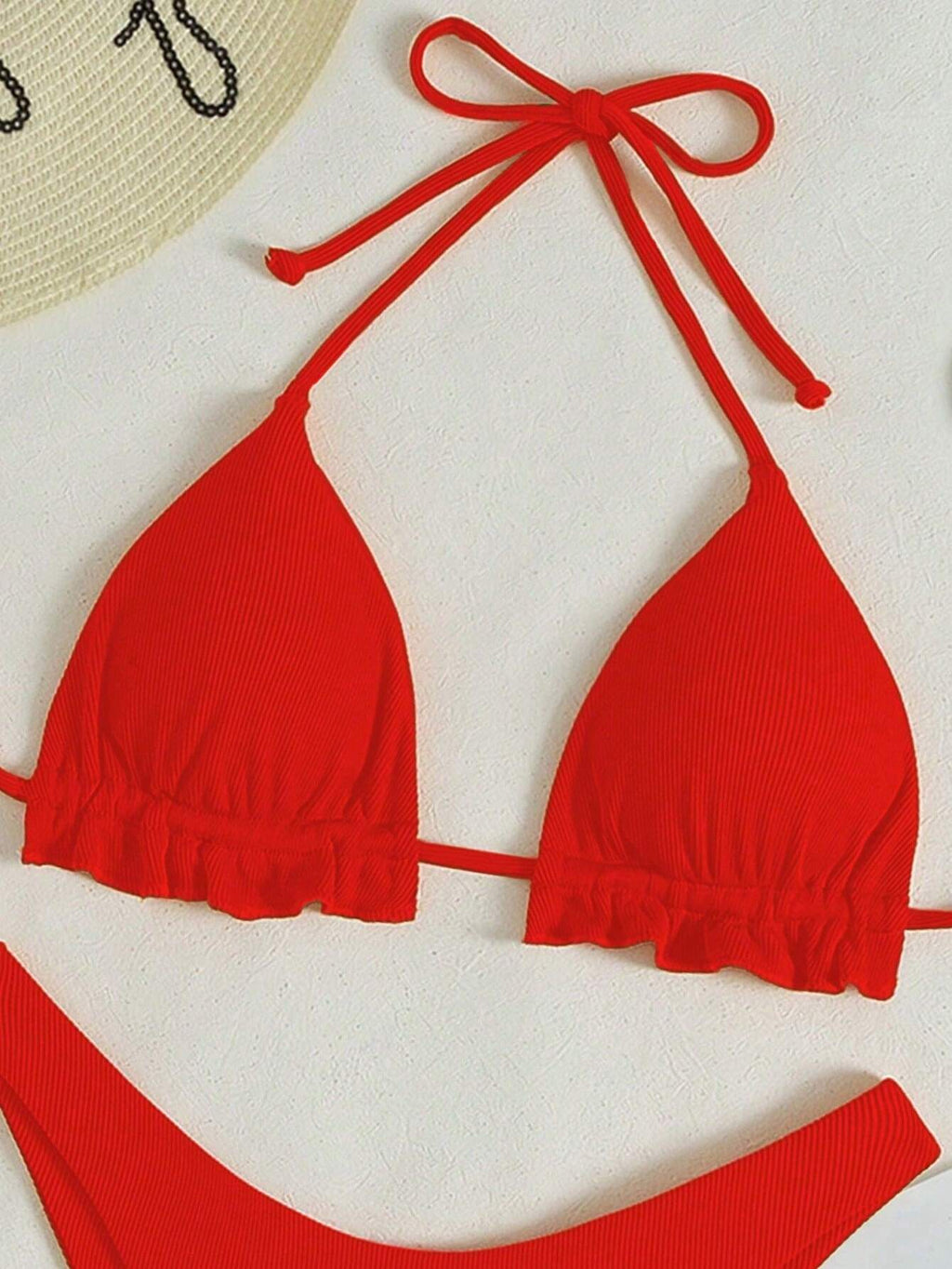 Swim SXY 2-Piece Solid Colored Sexy Swimwear For Holiday Beach Summer