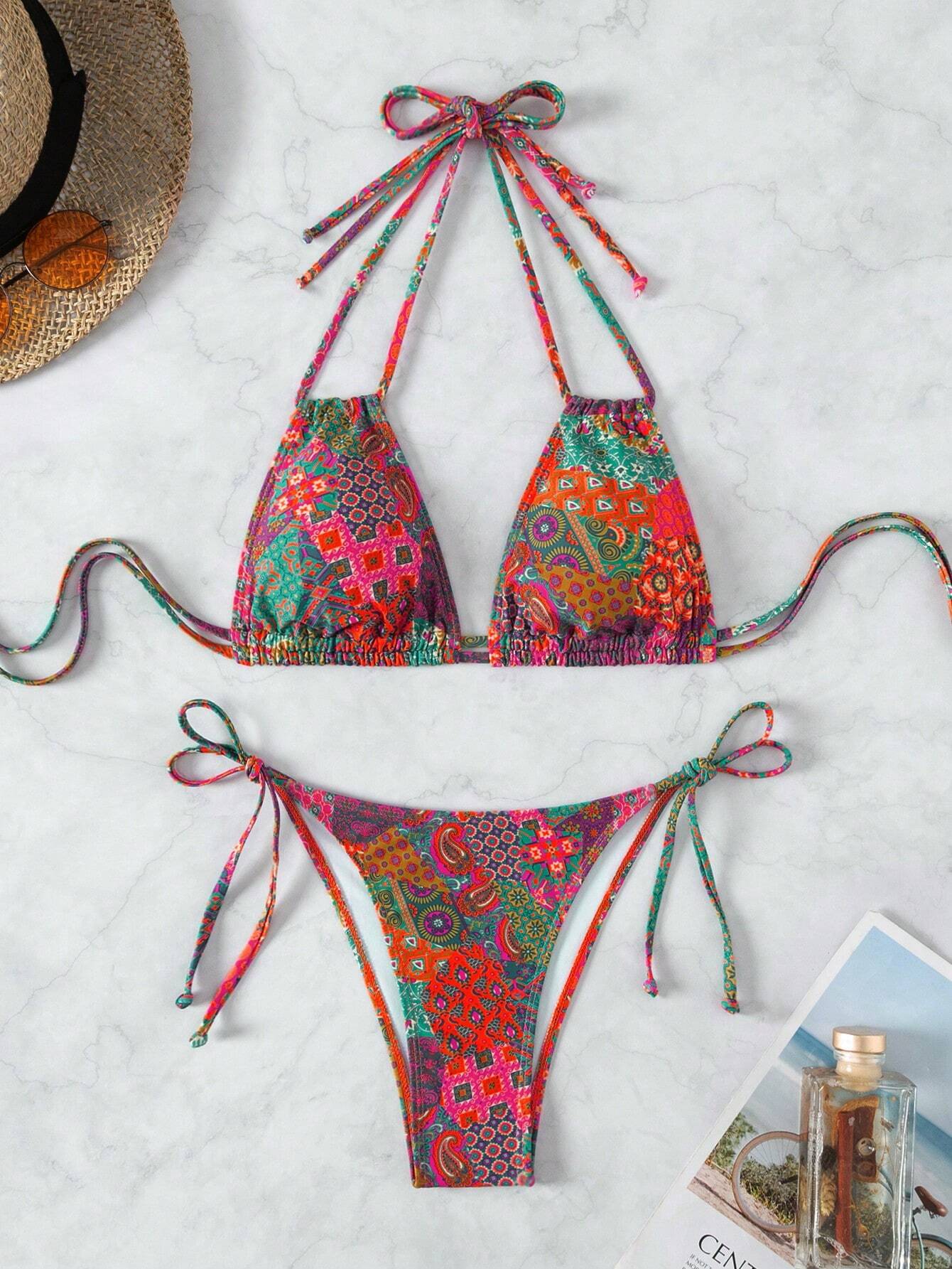 Swim Vcay Swim Suits For Women Bikini Set, Random Print, 2pcs, Purchased Copyright Summer Beach - image 18