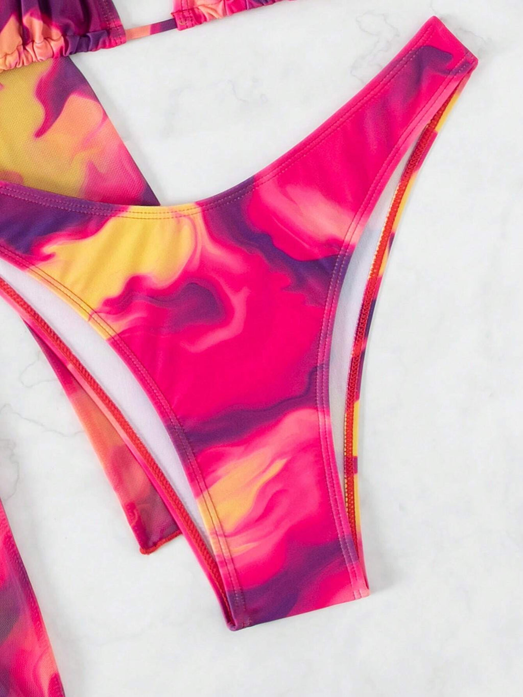 Swim Vcay Summer Beach Tie Dye Printed Two-Piece Bikini Set - image 4