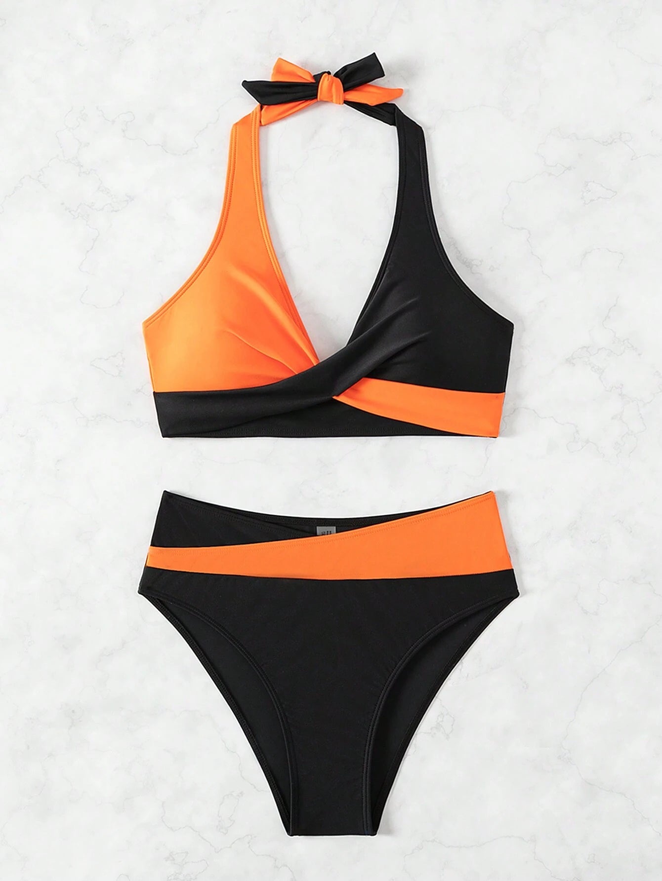 Swim Vcay Women's Summer Blue Halter Sexy Beach Vacation Bikini