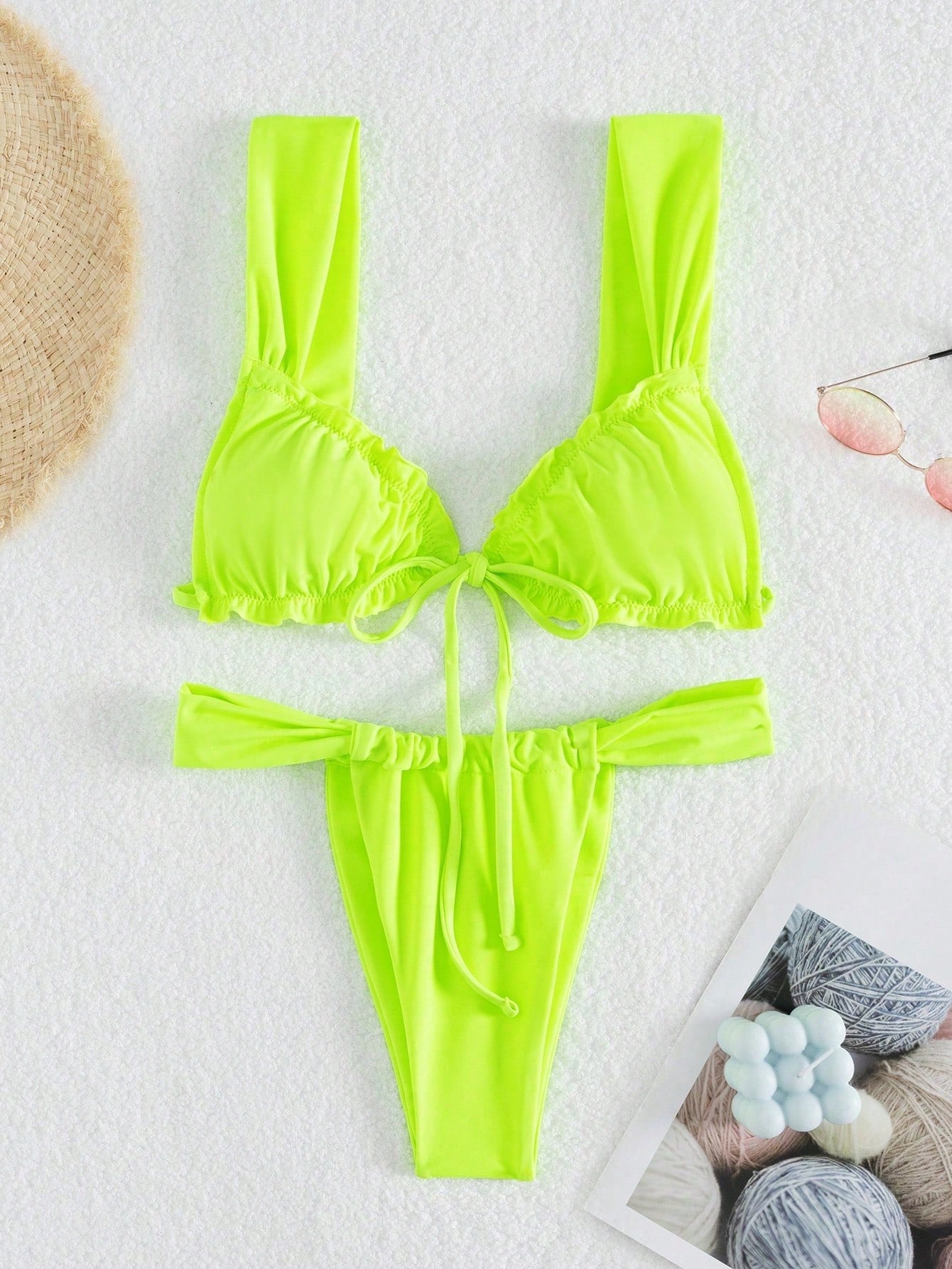 New Fashion Sexy Solid Color Bikini For Women Featuring Separated