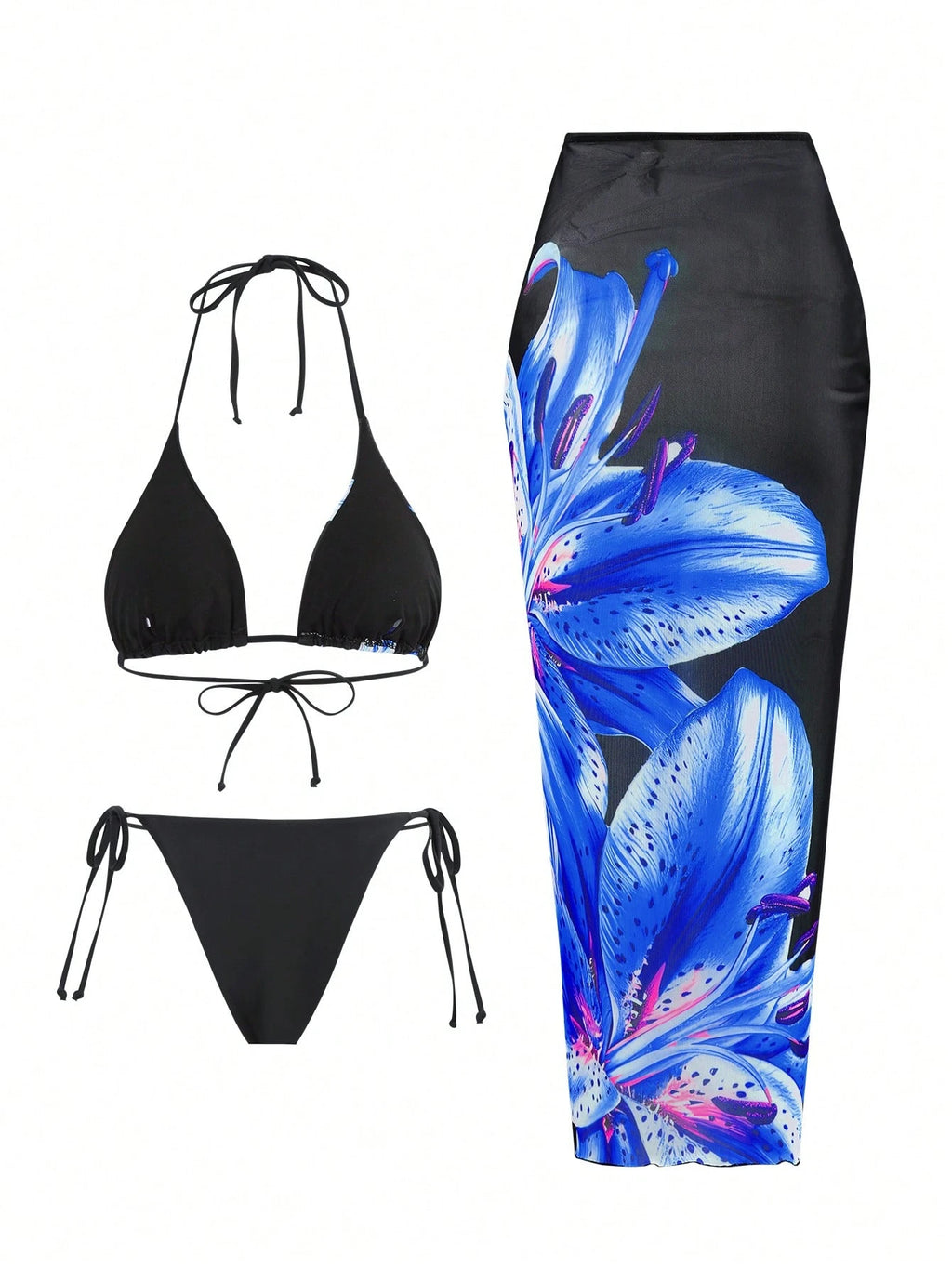 Swim Oasis 2025 Women's Casual Vacation Spaghetti Strap Triangle Top