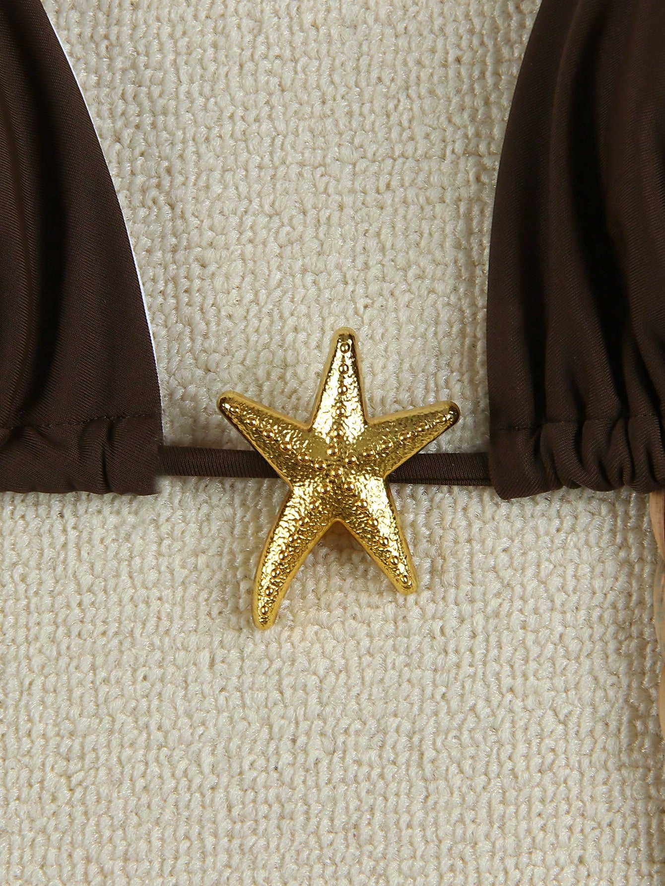 Sexy Starfish Print Bikini Swimsuit For Women, American Style Summer