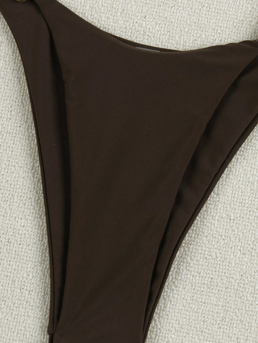 American Style Sexy Strapless Solid & Printed High Waisted Brown
