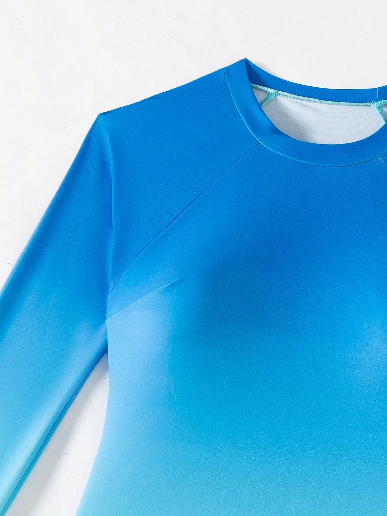 Swim SPRTY Women Tight-Fitting Sports Light Blue Gradient Long Sleeve